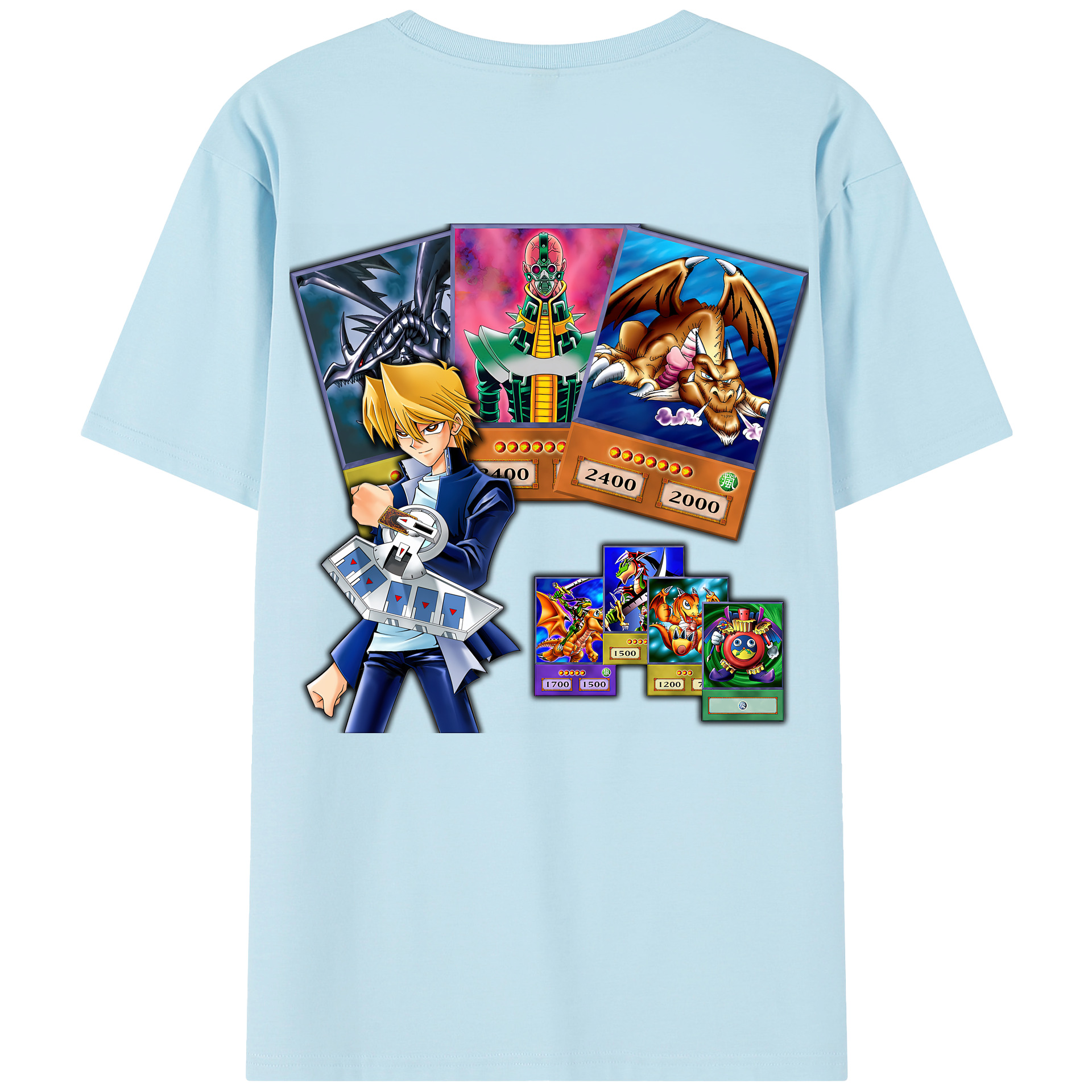 （画像用） 遊☆戯☆王 Yu-Gi-Oh! 綿100％半袖Tシャツ（背面プリント）